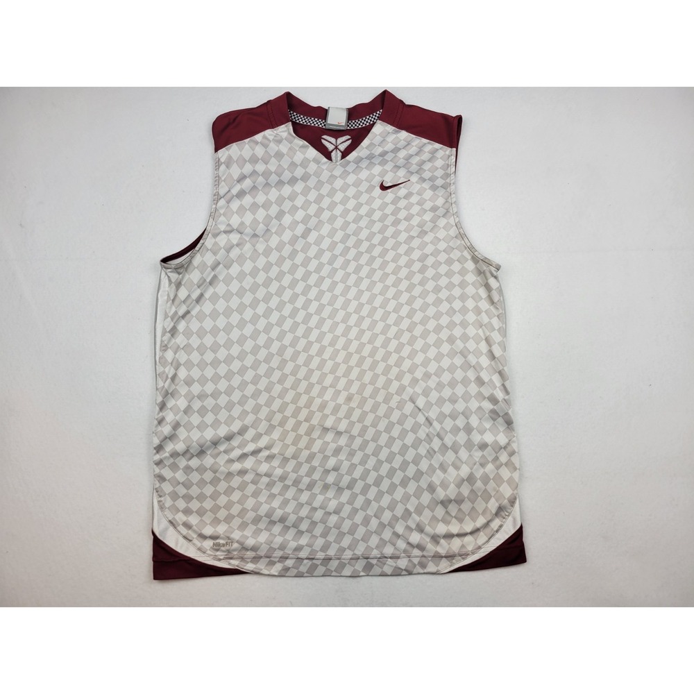 Y2K Nike Kobe Bryant Mamba Jersey Checkered Sleeveless Tank Top Men M 265769-677